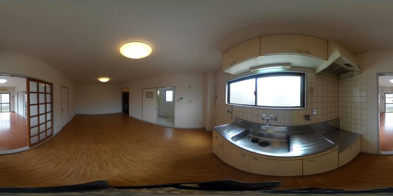 パノラマ画像キッチン