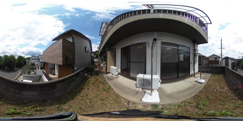 パノラマ画像庭