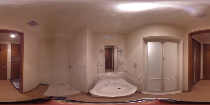 パノラマ画像洗面所