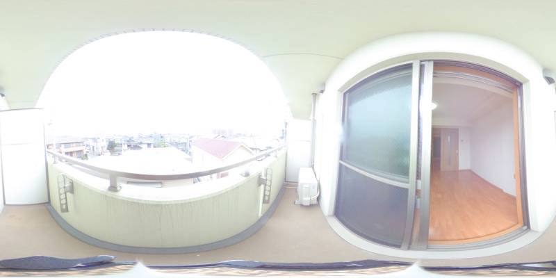 パノラマ画像バルコニー