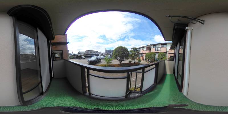 パノラマ画像バルコニー