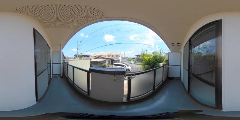 パノラマ画像バルコニー