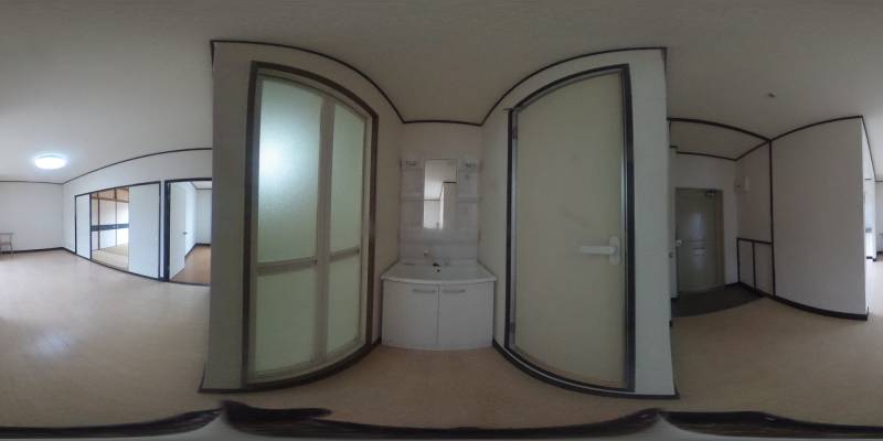 パノラマ画像洗面所