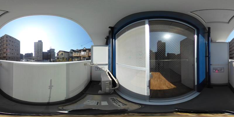 パノラマ画像バルコニー