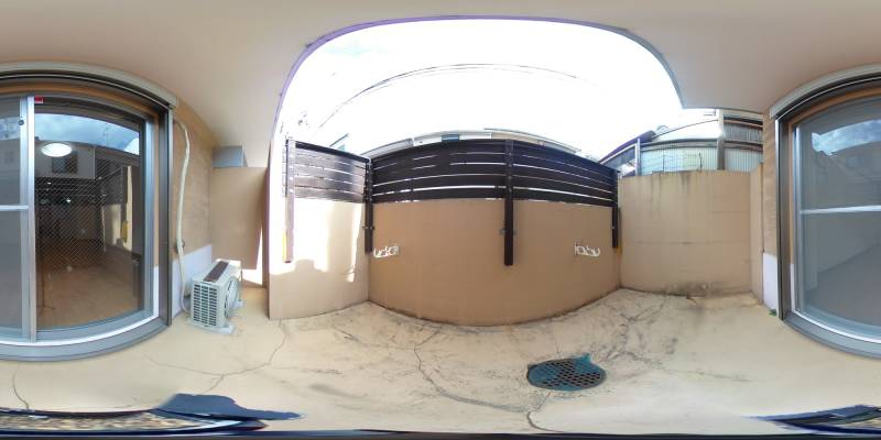 パノラマ画像バルコニー