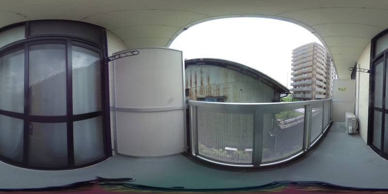 パノラマ画像バルコニー