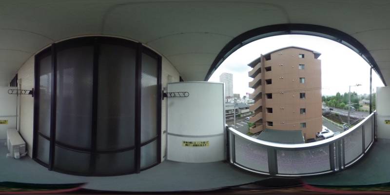 パノラマ画像バルコニー