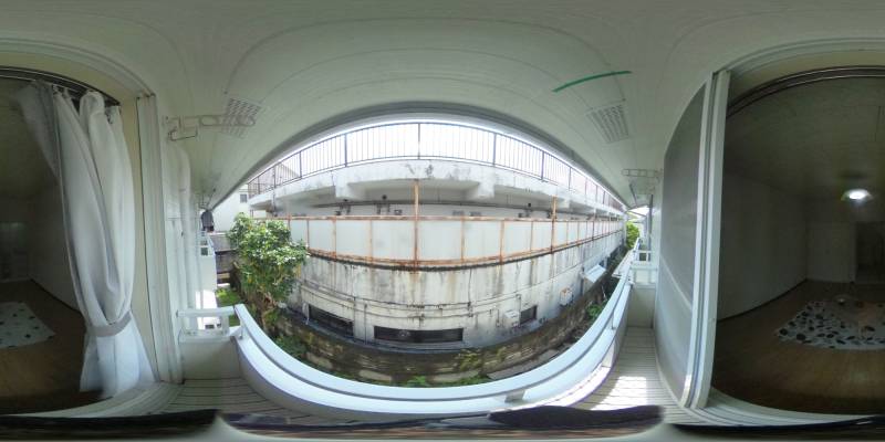 パノラマ画像バルコニー