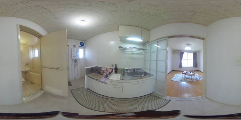 パノラマ画像寝室