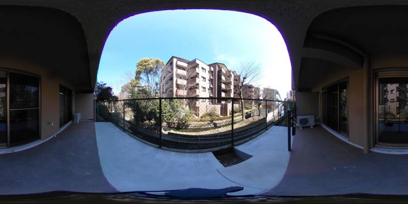 パノラマ画像バルコニー