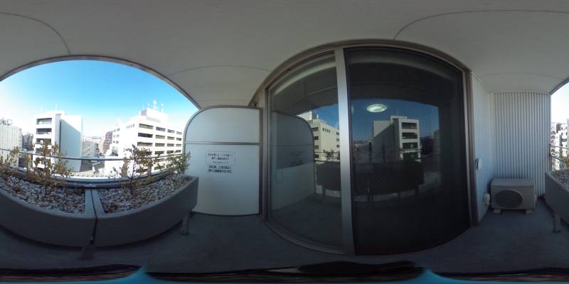 パノラマ画像バルコニー