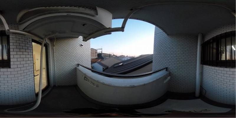 パノラマ画像バルコニー