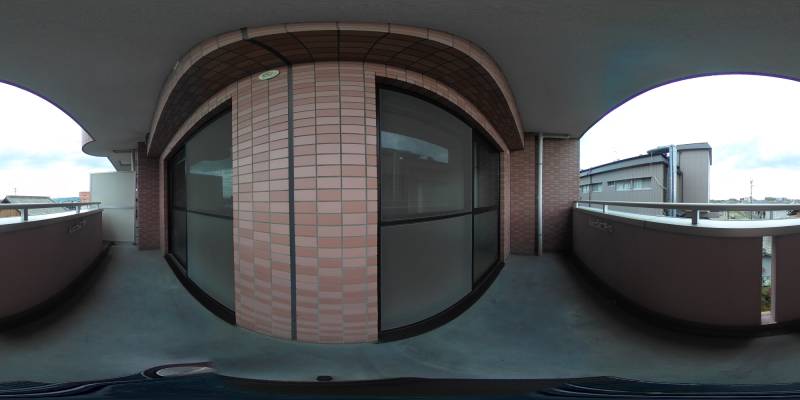 パノラマ画像バルコニー