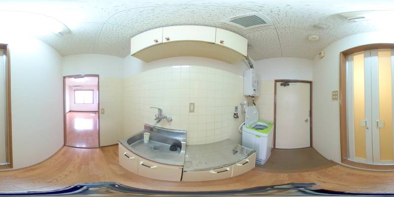 パノラマ画像キッチン