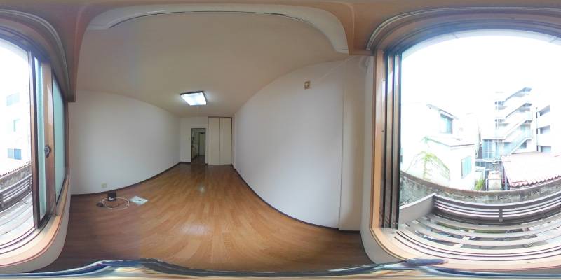 パノラマ画像バルコニー