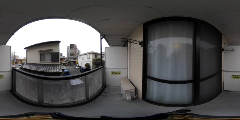 パノラマ画像バルコニー