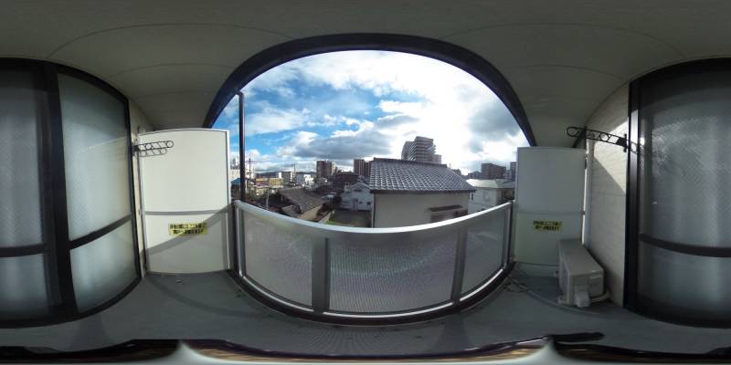 パノラマ画像バルコニー