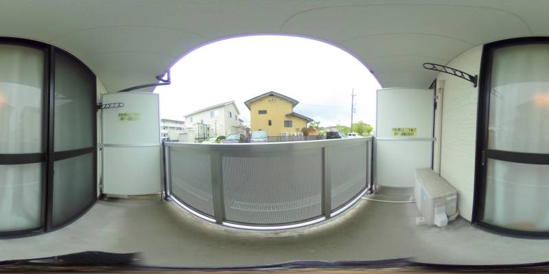 パノラマ画像バルコニー