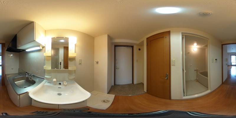 パノラマ画像洗面所