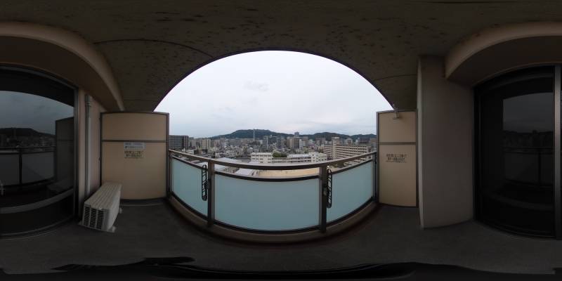 パノラマ画像バルコニー