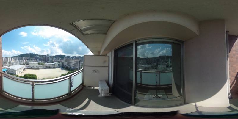 パノラマ画像バルコニー