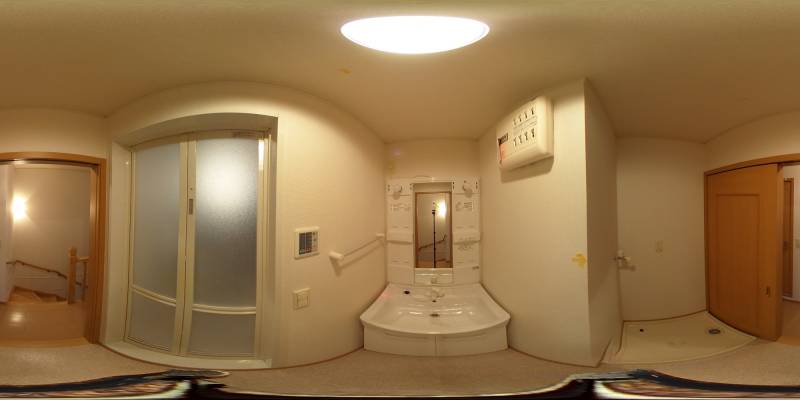 パノラマ画像洗面所