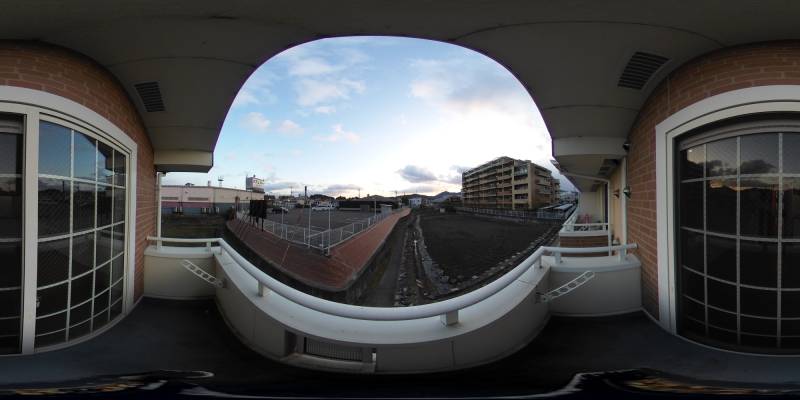 パノラマ画像バルコニー