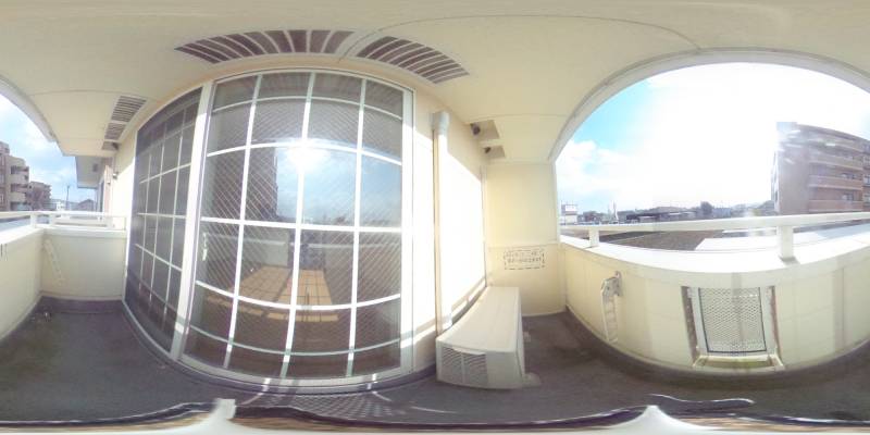 パノラマ画像バルコニー