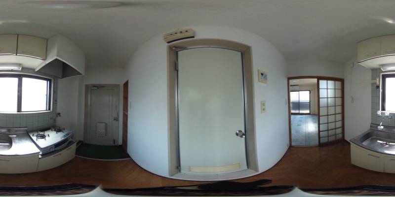 パノラマ画像キッチン