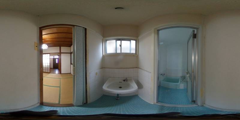 パノラマ画像洗面所