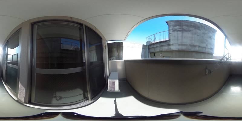 パノラマ画像バルコニー