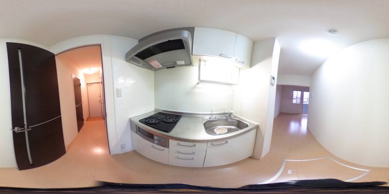 パノラマ画像キッチン