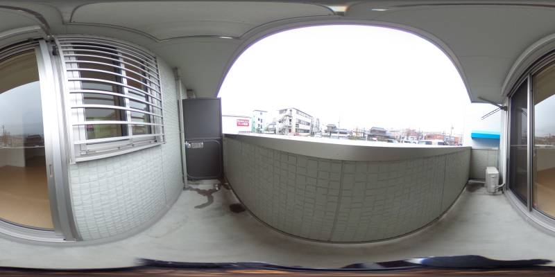 パノラマ画像バルコニー