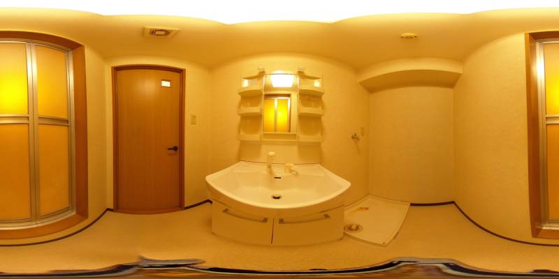 パノラマ画像洗面所