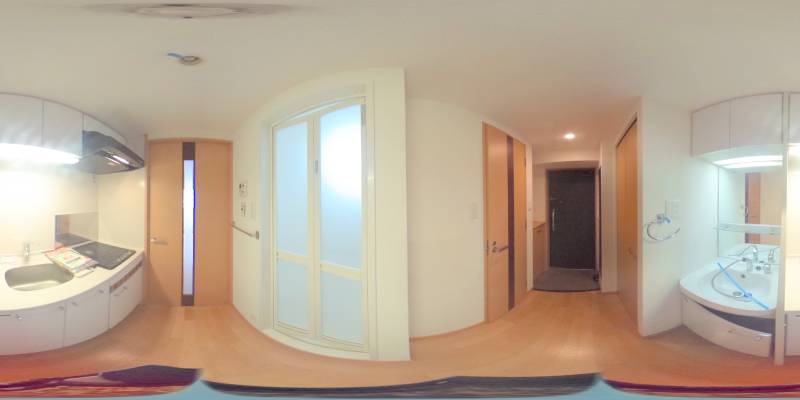 パノラマ画像キッチン