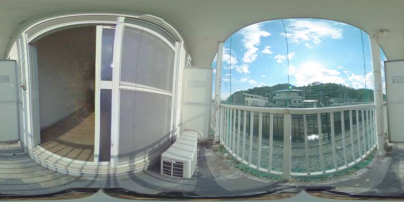 パノラマ画像バルコニー