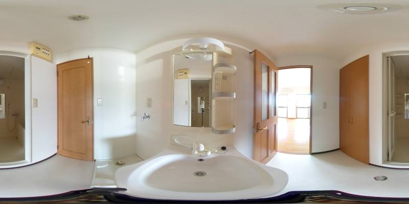 パノラマ画像洗面所