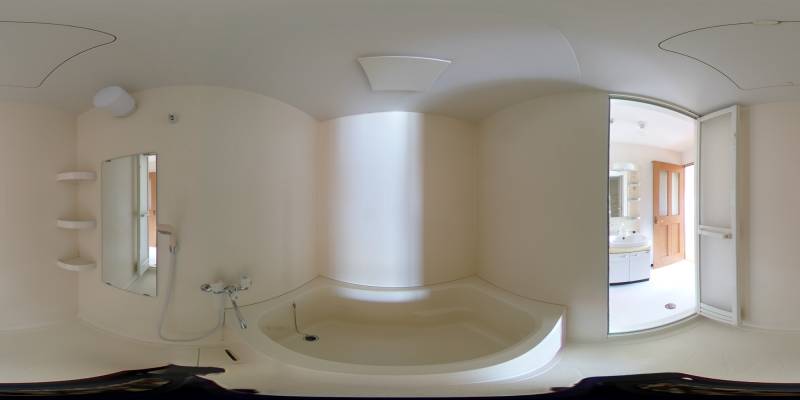 パノラマ画像バスルーム