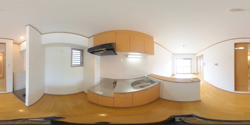 パノラマ画像キッチン