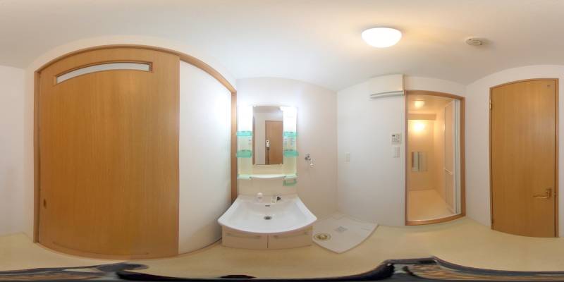 パノラマ画像洗面所