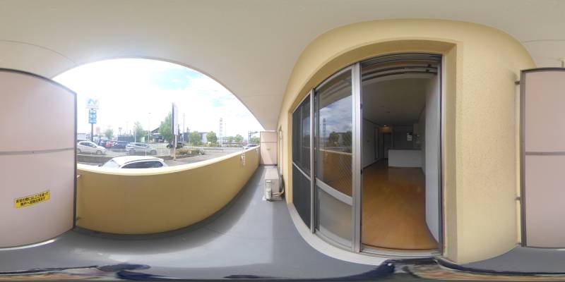 パノラマ画像バルコニー