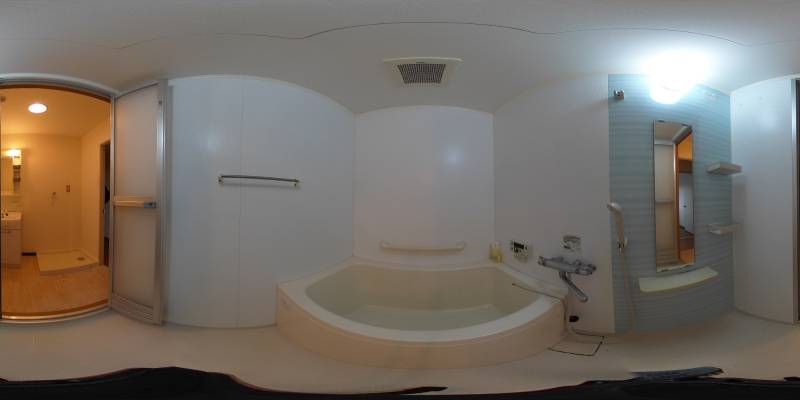 パノラマ画像バスルーム