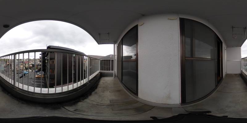 パノラマ画像バルコニー