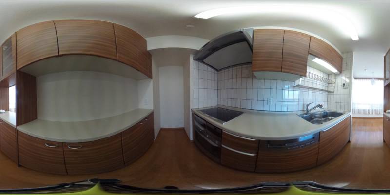 パノラマ画像キッチン