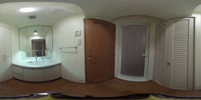 パノラマ画像洗面所