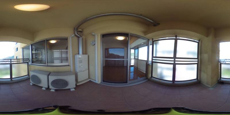 パノラマ画像バルコニー