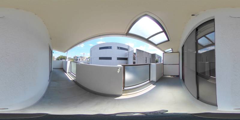 パノラマ画像バルコニー