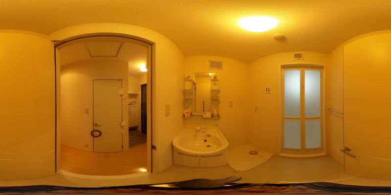 パノラマ画像洗面所