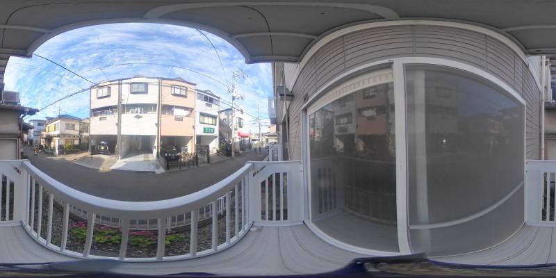 パノラマ画像バルコニー