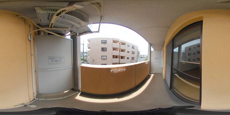 パノラマ画像バルコニー